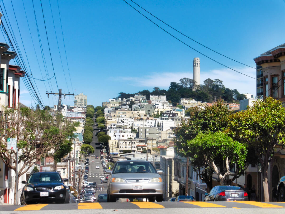 Vue depuis Lombard Street