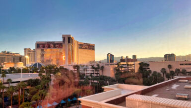 vue sur l'hôtel Mirage